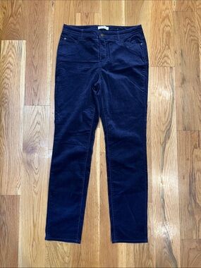 Coldwater Creek Classic Fit Straight Leg Corduroy Pants, Size 10